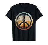 Partykostüm Retro Look Peace-Zeichen Disco-Outfit für jede Kostümparty. Disco Dance 80er oder 70er Vintage Kostüm Outfit für Damen und Herren.