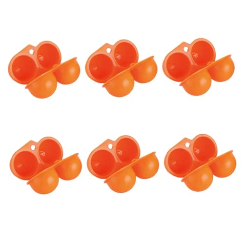 Veemoon 6 個 屋外卵容器 outdoor キャ ーケース エギングケース ポータブルエッグケース 卵貯蔵容器 卵収納オーガナイザー プラスチック製の卵ケース 卵整理容器 pp