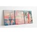 KKJ 3 Piece Pink Ballerina Canvas Wall Art Set, Preppy Girly Ballet Dancer Watercolor Prints, Trendy Wall Decor for Teen Girls Bedroom Dorm Apartment, Ready to Hang, 12 x 16 Inches Each