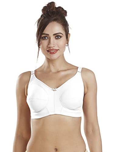 Image of DAZZLE Women's Full Coverage Wirefree Non-Padded Bra White