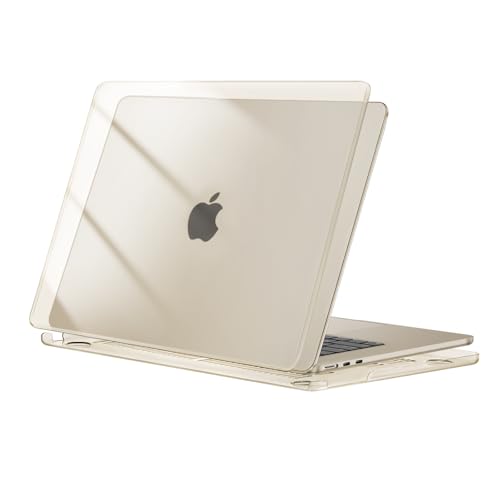 Image of MOSISO Compatible with MacBook Air 15 inch Case M5 M4 M3 M2 2026 2025-2023 | Model A3448 A3241 A3114 A2941, Scratch-Resistant Ultra-Thin Protective Hard Shell Case Cover, Crystal Starlight