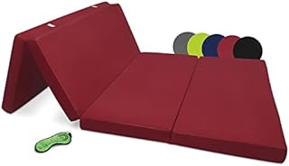 Beautissu Campix Folding Mattress 120x195 cm Anthracite  Fold Up Floor Mattress 7 cm thick as Z Bed or Futon Mattress  Guest Mattress with Velcro Straps for Transport