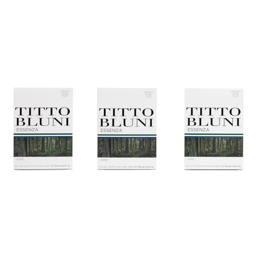 TITTO BLUNI - Essenza Uomo Pack de 3 x 30 ml, Colonia Hombre,...