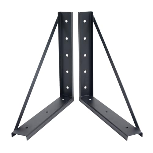 Underbody Steel Mounting Brackets,18 x 18 Inch Truck Tool Box Mounting Kit, with Screws Spacers and Sleeves - 2 PCS