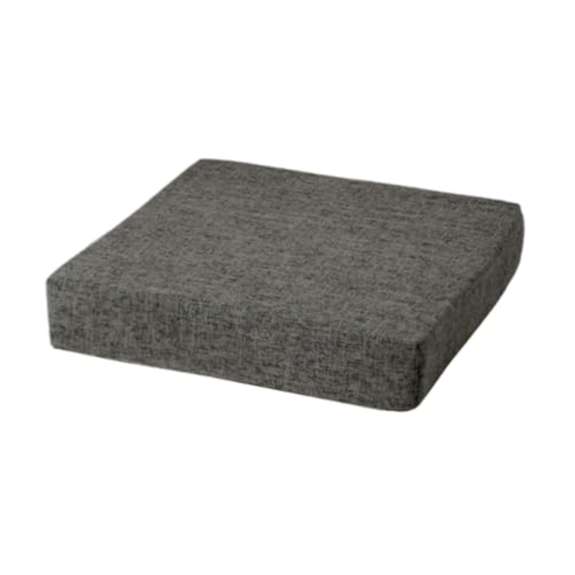 Square Sponge Chair Pad, Dark Gray