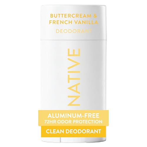 Image of Native Deodorant Contains Naturally Derived Ingredients, 72 Hour Odor Control, Deodorant for Women and Men, Aluminum Free, Buttercream & French Vanilla 2.65oz