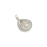 Herkimer Diamante Herkimer Diamante Colgante de Plata de Ley (20795)