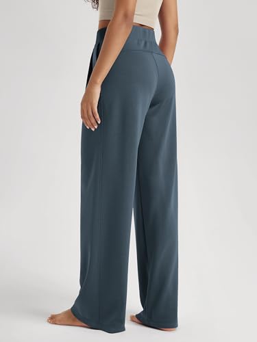 Image of ODODOS Modal Soft Wide Leg Pants for Women High Waist Casual Relaxed Pants with Pockets-27 /29 inch / 31 inch Inseam
