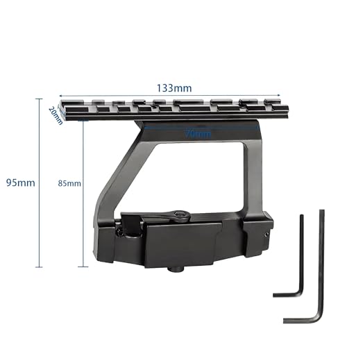 PRISM PIONT Outdoor Hunting Targets Accessories Tactical Side Rail Lock Mount AK Scope Mount Bases Sporting Optics Mounts - Thumbnail 2