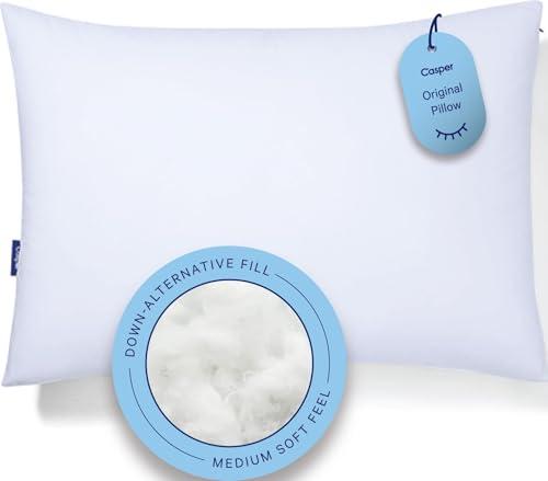 Casper Sleep Original Pillow – Standard Down-Alternative Bed...