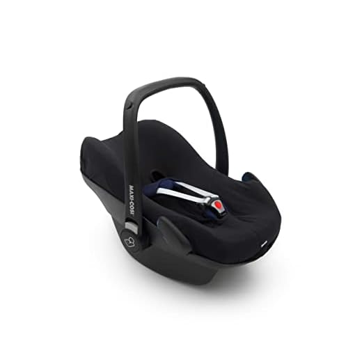 Original Dooky Seat Cover Schonbezug Uni Black für Babyschale Universalgröße geeignet für 3 und 5 Punkt Gurtsystem Autositz, für Altersgruppe 0+, schwarz
