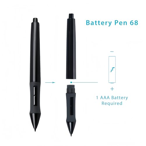Bolígrafo digitalizador electromagnético PEN68 con botones programables de alta presión 6