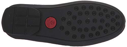 MARC JOSEPH NEW YORK Mocassim infantil unissex, Jeans azul perfurado/solado preto, 1 Little Kid