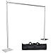 TOCRETOARE Heavy Duty Backdrop Stand, 10x10ft Pipe and Drape Backdrop Stand Kit with Adjustable Telescopic Poles Frame and Metal Base, Background Holder for Parties Wedding Birthday Photography Capacity of up to 22 lbs