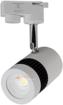 JACKAL® 9 Watt White LED Track Light/Spot Light/Focus Light/Picture Light (Pack of 1) White Body | Indoor Light with Rotatable Head | for Showrooms, Shops and Living Room - Trackway Not Included