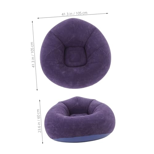 Sofá inflable tipo puff Alipis portátil para salón, terraza y camping 4