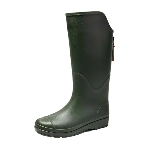 Bottes en caoutchouc à talon haut anti-usure contre le travail boueux