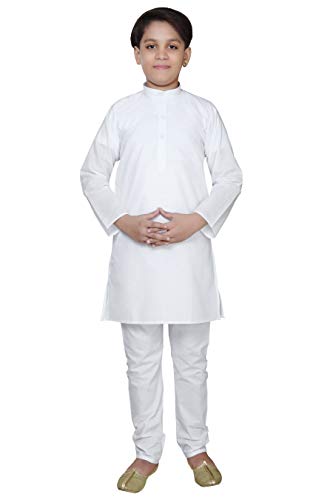 Image of BABA AND BABY Boy's Cotton Kurta Pyjama Set