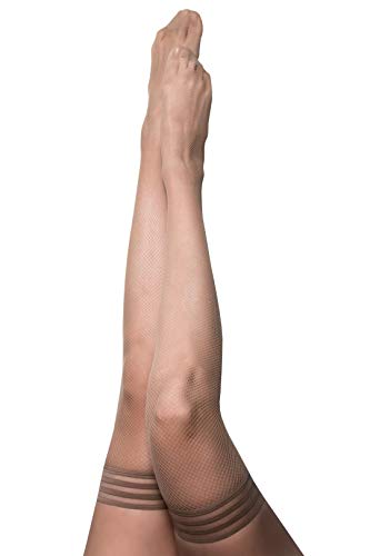 Preisvergleich Produktbild Kix'ies Damen Strumpfhose, Samantha Fischnetz, Beige, A