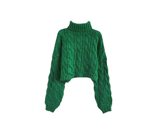 REHJJDFD Women's High Neck Knitted Sweater Suit Long Sleeve Pullover+High Waist Dress