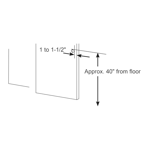 Prime-Line 163589 By-Pass Wardrobe Track Kit, 48 In. Opening, Dial-Adjusting Rollers, Steel, 7/8 In., Plastic Wheels (Single Pack)