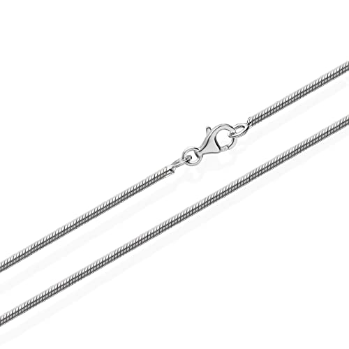 Chaîne serpent argent 925 véritable collier fin 1,20 mm