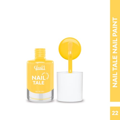 Image of Glam21 Nail Tale Nail Polish | Glossy Gel Finish | Rich Pigmentation | Chip Free | Quick Drying Formula | Long Lasting Nail Polish for Women | 9ml | Shade-22