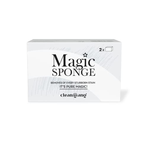 CleanGang - Schmutzradierer Magic Sponge - Cleaner Schwamm für eine schnelle & effektive Reinigung - Schmutzradierer Schwamm für Wände, Möbel und vieles mehr - Schmutz Radierer 2 Stück Cover