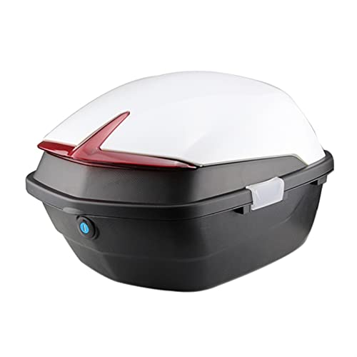 Coffre arrière de moto universel avec serrure et accessoires de montage pour grands bagages