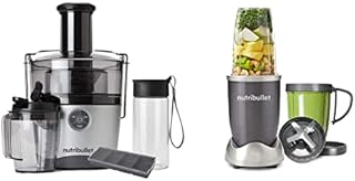 Nutribullet 1558 Juicer Pro Compact 2 Litre Pulp Basin 1000 W Black, Silver & NUTRiBULLET 600 Series - Nutrient Extractor High Speed Blender - 600 W - Graphite