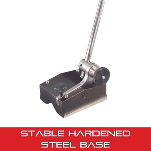 Image of Starrett Full-Sized Surface Gage with Fully Hardened, Ground and Nicely Finished Stable Steel Base - 12 inch Spindle Length, 3-1 /2 x 3-3 /16 inch Base Size - 257C