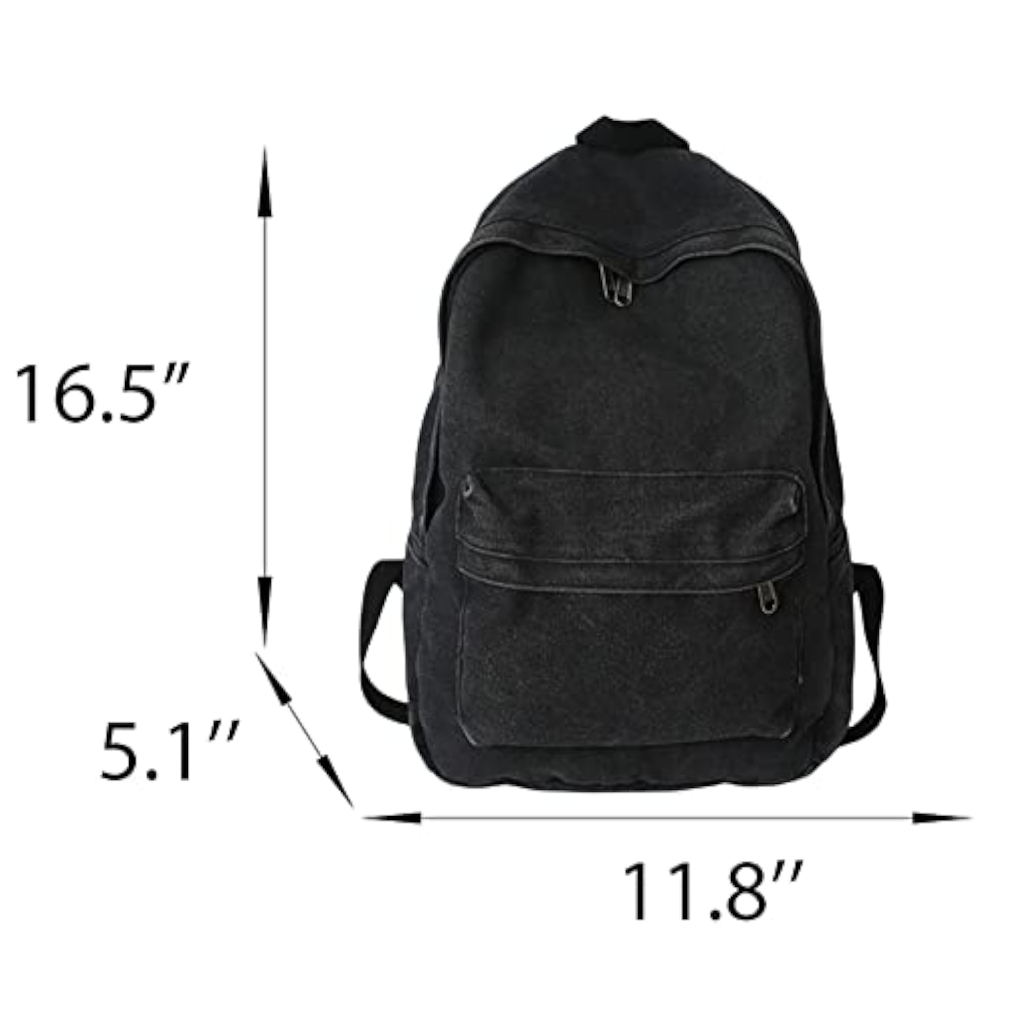 Vintage Canvas Backpack for Women & Men, Boho Style