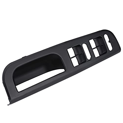 Yctze Przełącznik Szyb Samochodowych 33 * 10 * 9 Cm / 13" * 4" * 3,5" ABS Samochód Główny Przełącznik Okienny Panel Sterowania Wykończenie Ramki z Uchwytem do Pociągnięcia Panel(czarny)