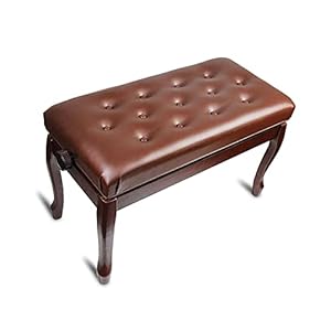 GPAIHOMRY Deluxe Duet Artist Piano Bank, Hydraulische Lifting Keyboard Krukken met lederen gevoerde stoel, 76 x 36 x 48…