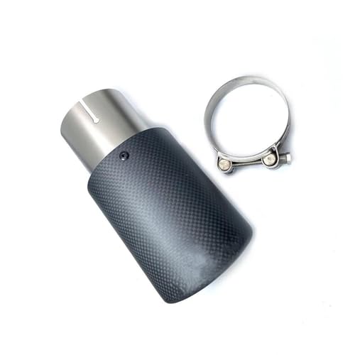 Tuyau d'échappement voiture en carbone mat embout haut de gamme 57-101mm
