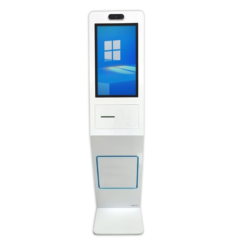Genérico Approx KIOSKO TPV AUTOSERVICIO - APPKIOSK01PRINT- CELERON J6412 / 8GB RAM/128GB SSD/Impresora TÉRMICA 80MM/Altavoces/Pantalla TÁCTIL 21.5' Capacitivo