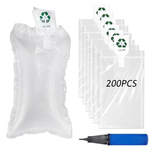 yotutun 200 Pièces Film de Coussin D'air avec Pompe à Air, Matériau de Remplissage Coussins à...
