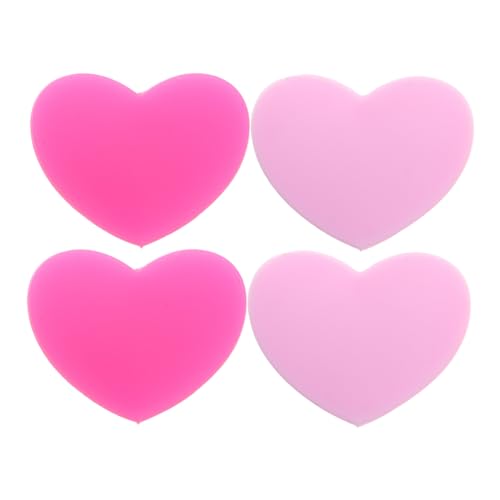 ifundom 4pcs Heart Shaped Tennis Racket Dampener Vibration Absorber for Tennis Racket Cute Dampeners for Vibration Control
