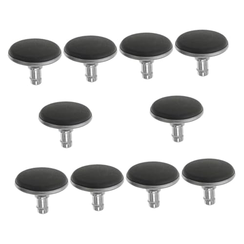 Abaodam 10個 可調節オフィスチェア固定脚キャスター 耐摩耗製滑り止め付き デスク用チェア足交換用 簡単取付 静音設計