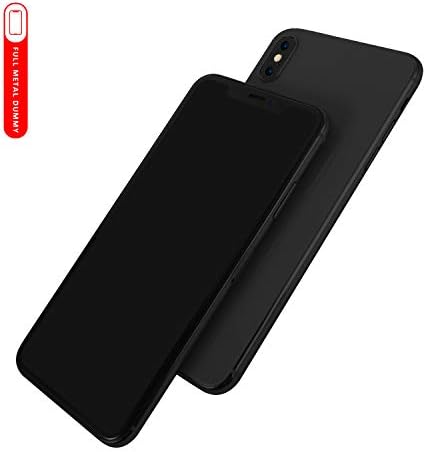 [Full Metal] Dummy Phone Display Model Compatible with Apple iPhone Xs MAX 6.5 inch Non-Working Upgraded Metal Frame (Grey Dark Screen)