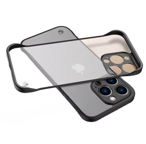 MOBILOVE Back Cover Case for iPhone 15 Pro Max | Stylish Frameless Design with Ring and Camera Protection | Hybrid Frosted Matte Bumper Hard Back Cover for iPhone 15 Pro Max (Black) (B0DGMFHGRJ) Amazon Price History, Amazon Price Tracker