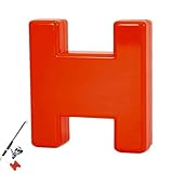 GkgWuxf Angeln H-Block-Marker,Roter H-Block-Marker geformte Ausrüstung - Tackle für das Karpfenangeln, Markierung von Angelstellen, Brassen, H-Marker für Karpfenangeln