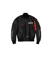 Amazon.co.jp: [バンソン] MA-1ジャケット ブラック/ガンメタリック