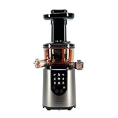 RGV Juice Art Digital - Estrattore di Succo con Pannello Touch Screen, Velocità Regolabile, Motore Silenzioso 200W, Contenitori Graduati 1L, Filtri per Succo e Sorbetti