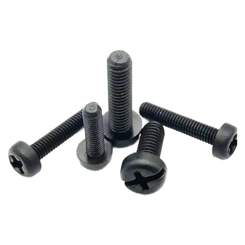 50 M2 M2.5 M3 M4   iC vX`bN vX Ȃד \ ۃlW {g 5mm-25mm(Black,25MM_M4 50PCS)