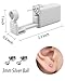 SLVIEKAE Ear Piercing Kit, 2-Pcs No Pain Easy Use at Home Ear Piercing Gun Kit Tool with Earrings Stud (Silvery)