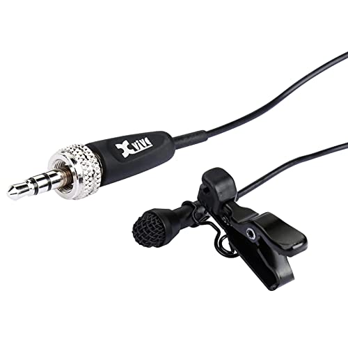 Xvive Lv1 Professional Lavalier Mircophone,3.5mm Lav Mic Omnidirectional Clip-On Microphone,No Cell No APP,Small Lapel Microphone for Smartphone,YouTube,Conference,Recording Device