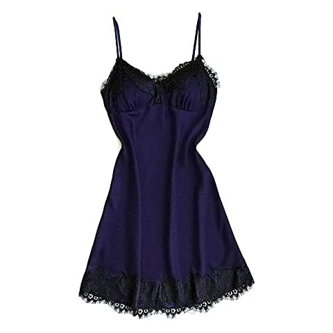 riou Camisones De Mujer Verano De Saten Correas Ajustables Ropa Interior Camisolas Vestido Ligero Mini Cami Dress Adolescente Geniales Pijamas Personales Blanco Negro Cover