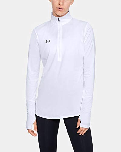 Under Armour Women's UA Locker Â½ Zip LG White