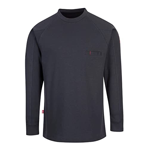 Sweat-shirt antistatique Portwest bleu marine évite les décharges